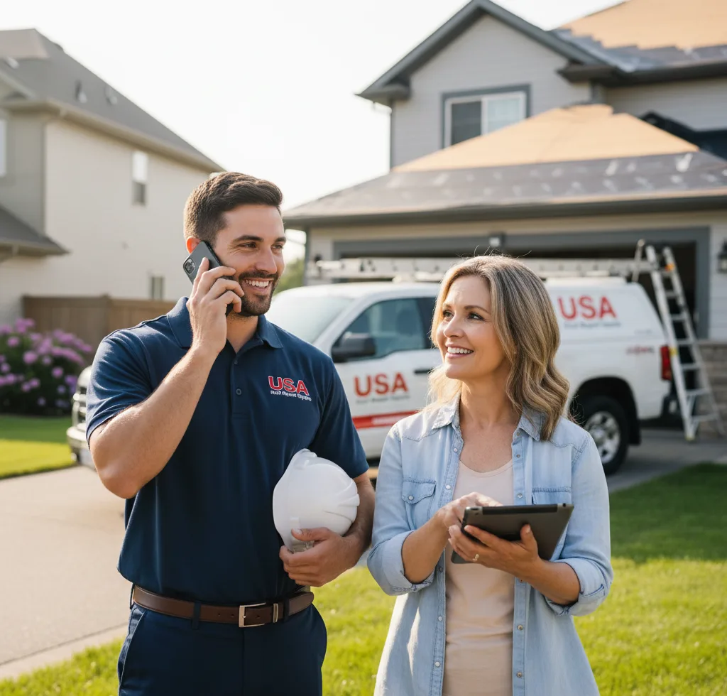 USA Roof Repair Experts customer support in Herald